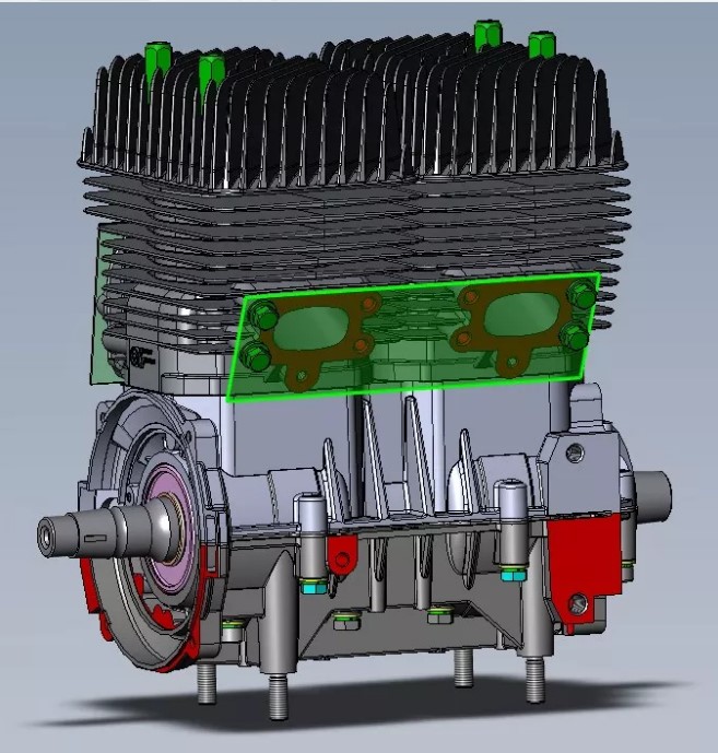Блок двигателя ТАЙГА 550 RM