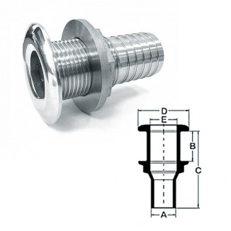 Стакан корпусной дренажный с гайкой 1/2"
