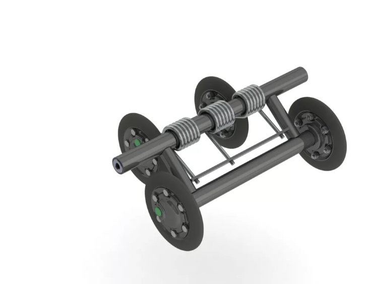 Балансир катков (тележка в сб.) унив/усил. 3 пружины /Буран
