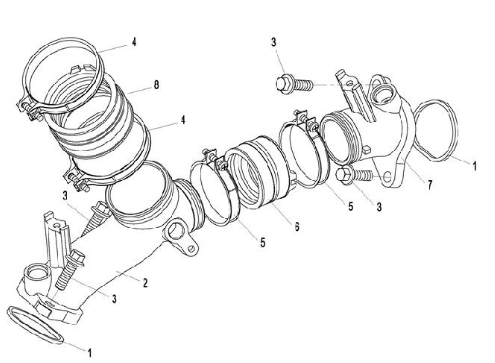 Кольцо уплотнительное впуск. коллектора ATV /СФ 800/Х8/Х4