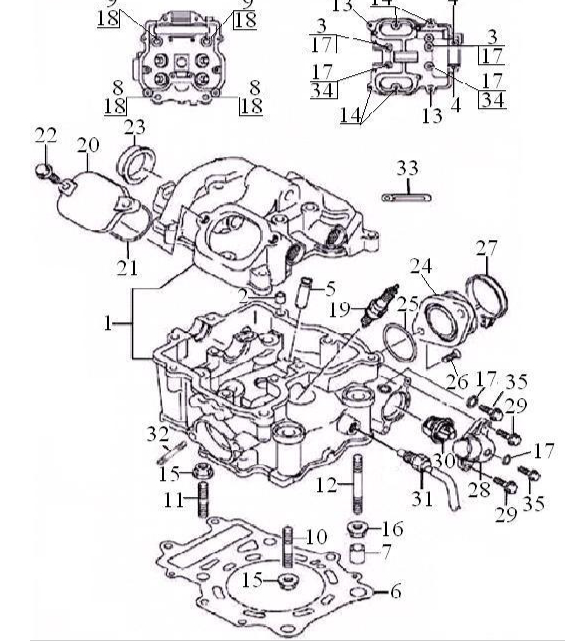Датчик температуры ATV /РМ 500-2, 650 RM
