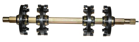 Вал ведущий с колесами в сборе /Тайга Патруль SWT (15 шлицов) не оригинал