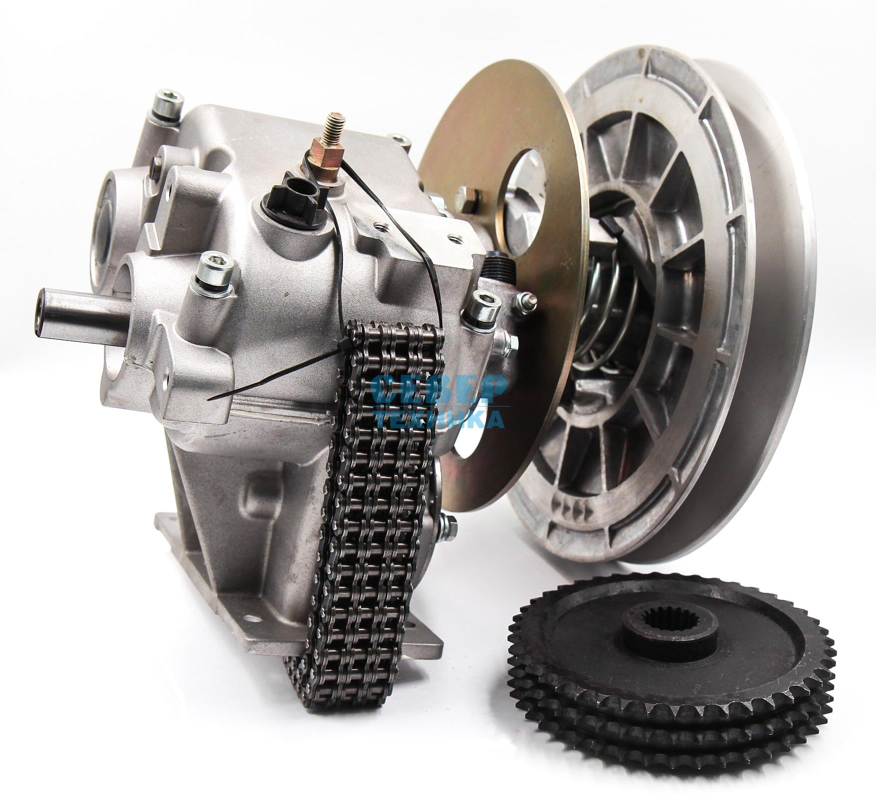 Коробка передач в сб. /Буран (3-х рядная цепь, вед/звезда, с дисками)