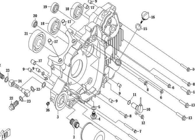 Подшипник к/вала 6307 ATV /СФ 188/625-X6