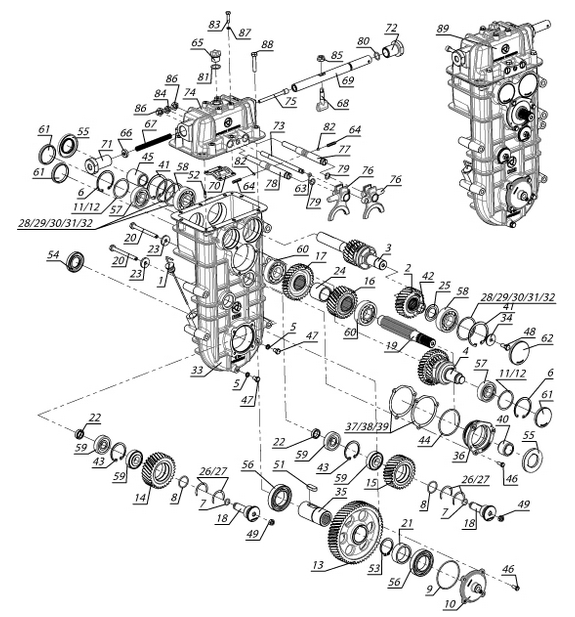 Шестерня КП /Тайга SWT, Барс RM (большая)