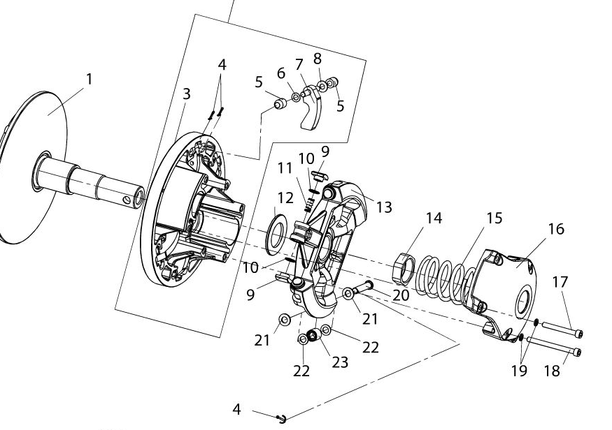 Вкладыш вариатора Арктик /Буран, Тайга (цилиндр)