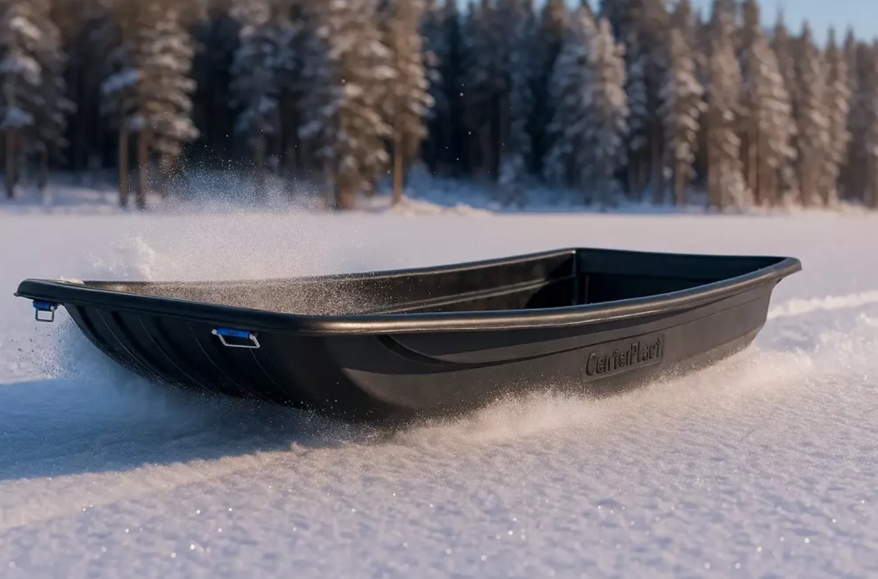 Сани-волокуши 2550 /низкие, с дышлом (ЦентрПласт)