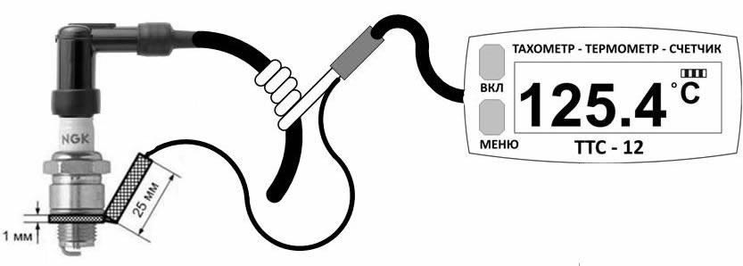 Индикатор температуры двиг. (м/функц.) ТТС-12