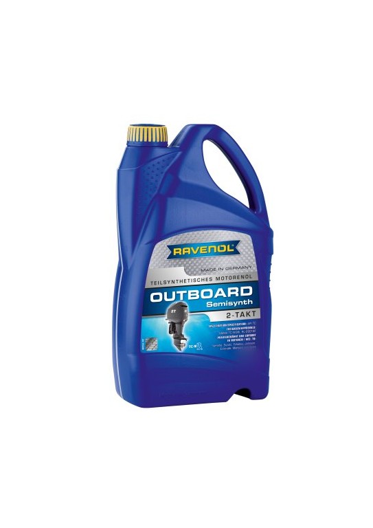 Масло RAVENOL Outboard 2Т (п/синтетика) 4л.
