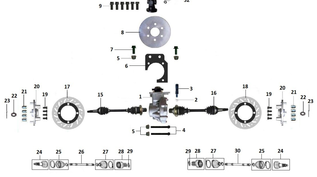 Диск тормозной задний правый ATV /РМ800 RM