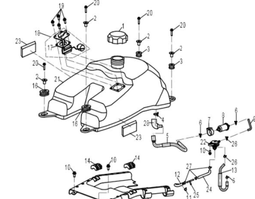 Кран топливный ATV /СМК 500