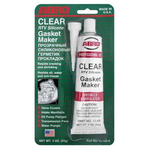 Герметик ABRO в/темпер. прозрачный, 85 гр.