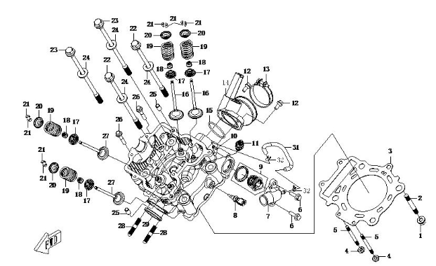 Колпачок маслосъемный ATV /СМК 500/600/800