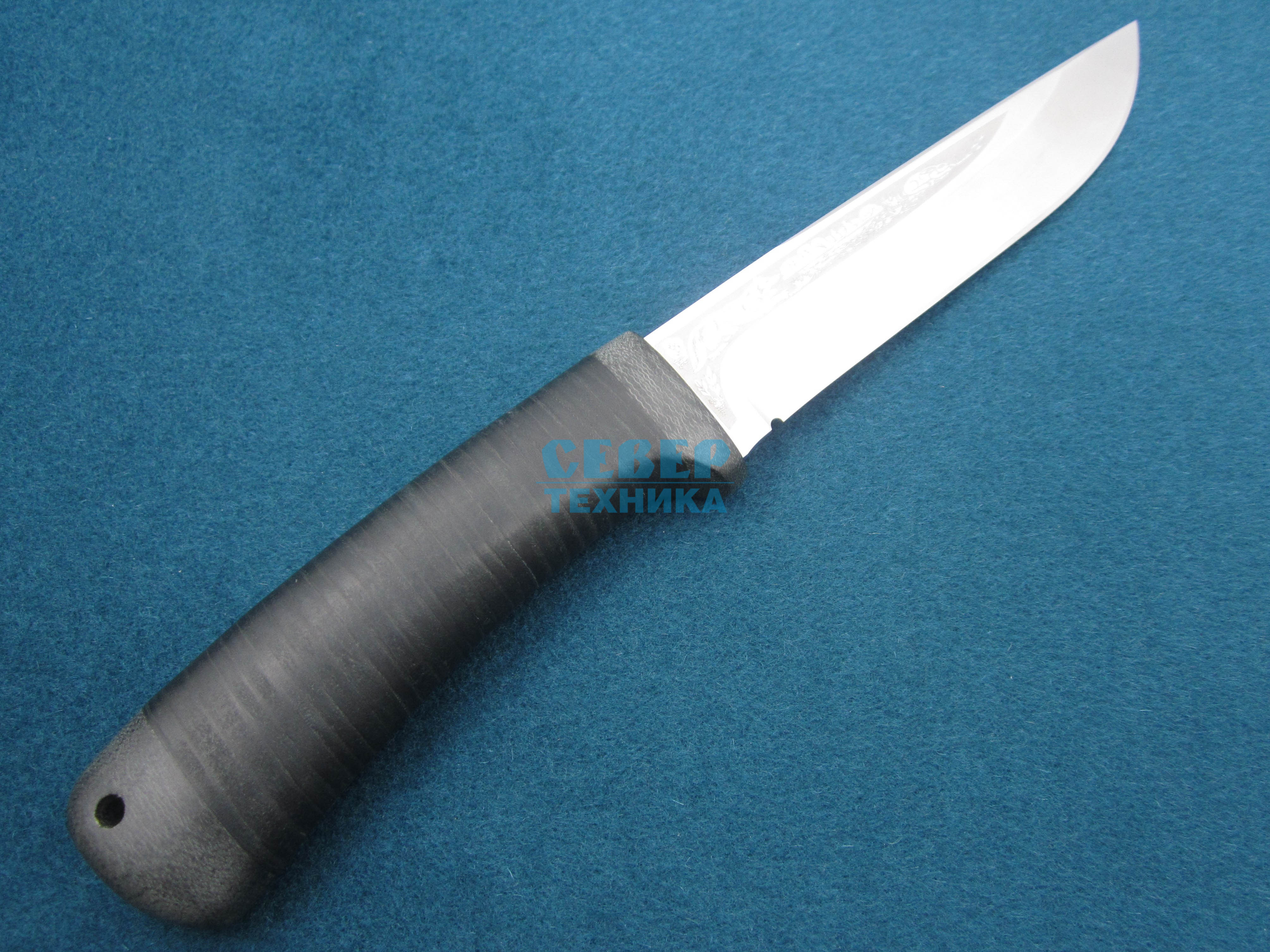 Нож "Лиса" кожа, D2 /Златоуст