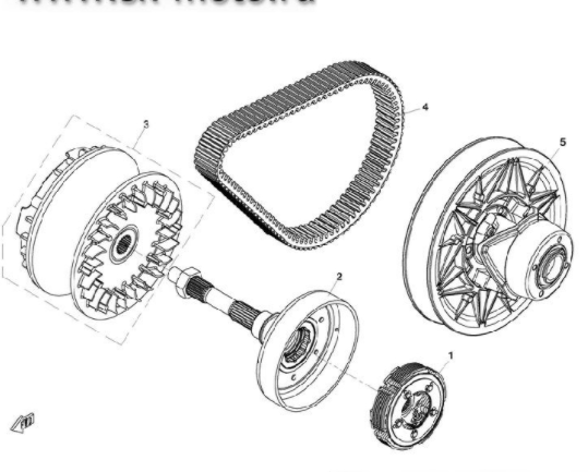 Сцепление центробежное в сборе ATV /СМК X8