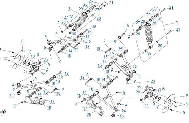 Подшипник ступичный ATV DAC3055W /С.F (СТ30499-03080) ориг.