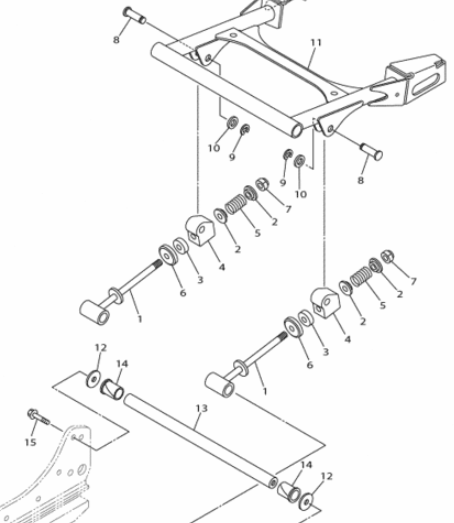 Пружина (ходовая часть) /YAMAHA 540IV