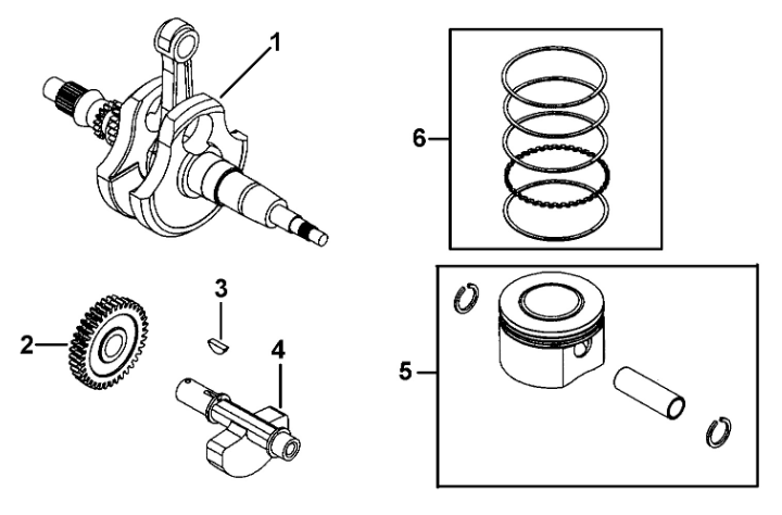 Кольцо поршневое ATV /РМ 500 RM
