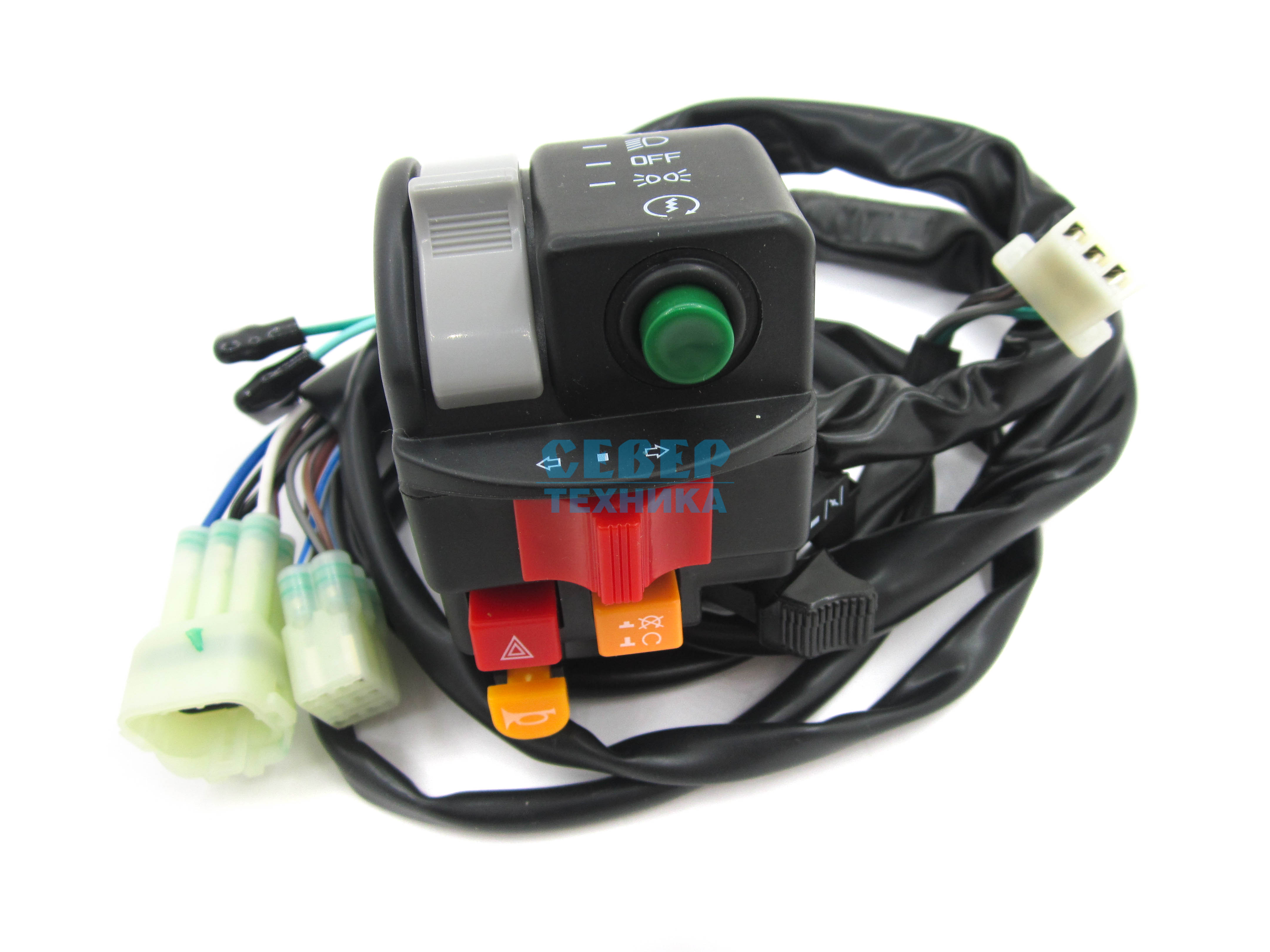 Блок управления с кнопкой глушения, левый ATV /СФ 500