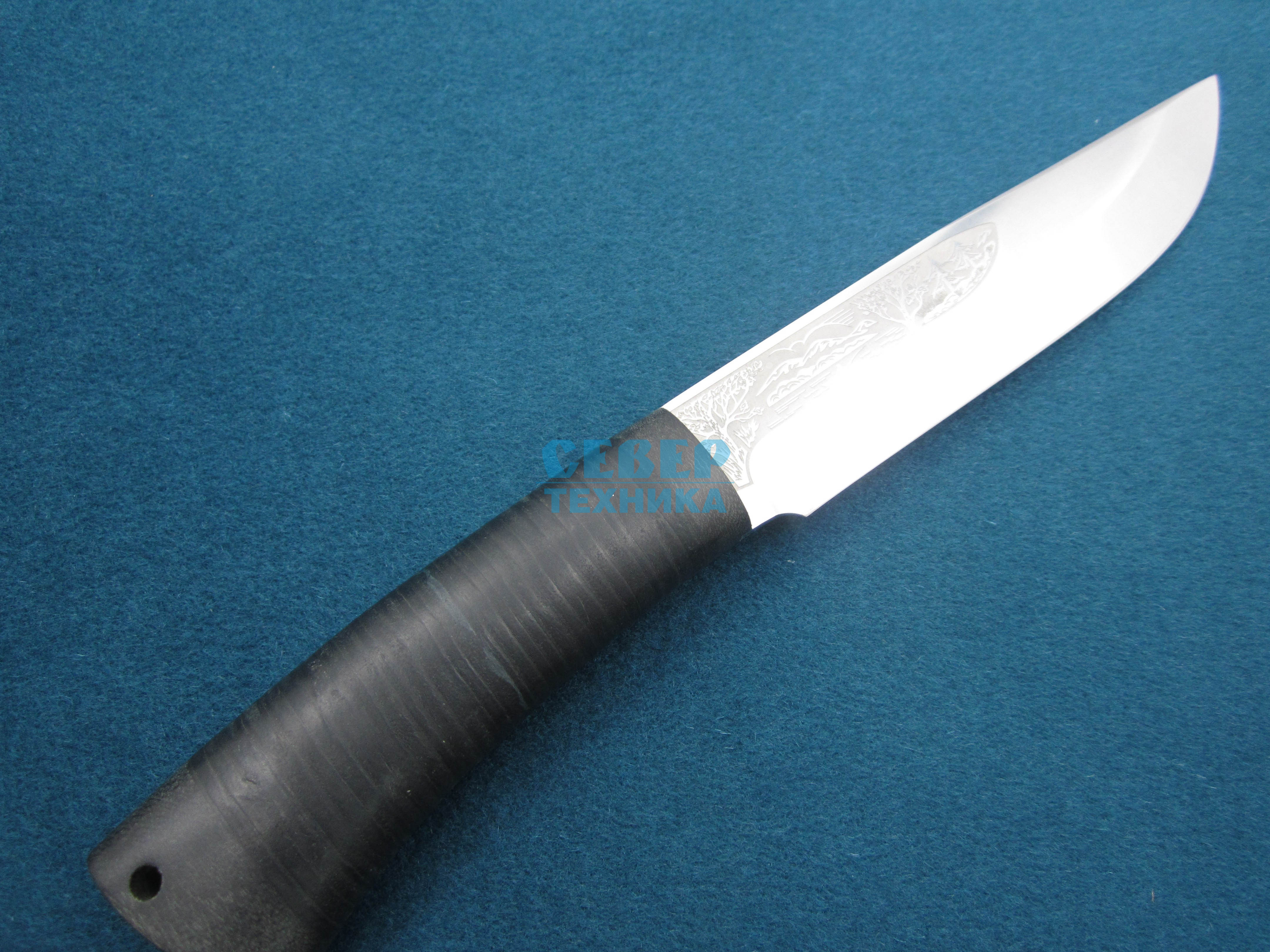 Нож "Шашлычный" средний кожа, 95х18 /Златоуст