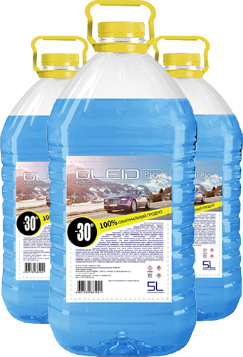 Жидкость незамерзающая Gleid Pro -30С 5л.