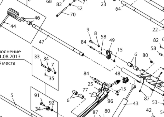 Пружина подв. задн. правая длинная /Тайга Патруль 600, Skandic