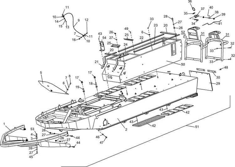 Накладка "подножка" металл /Буран