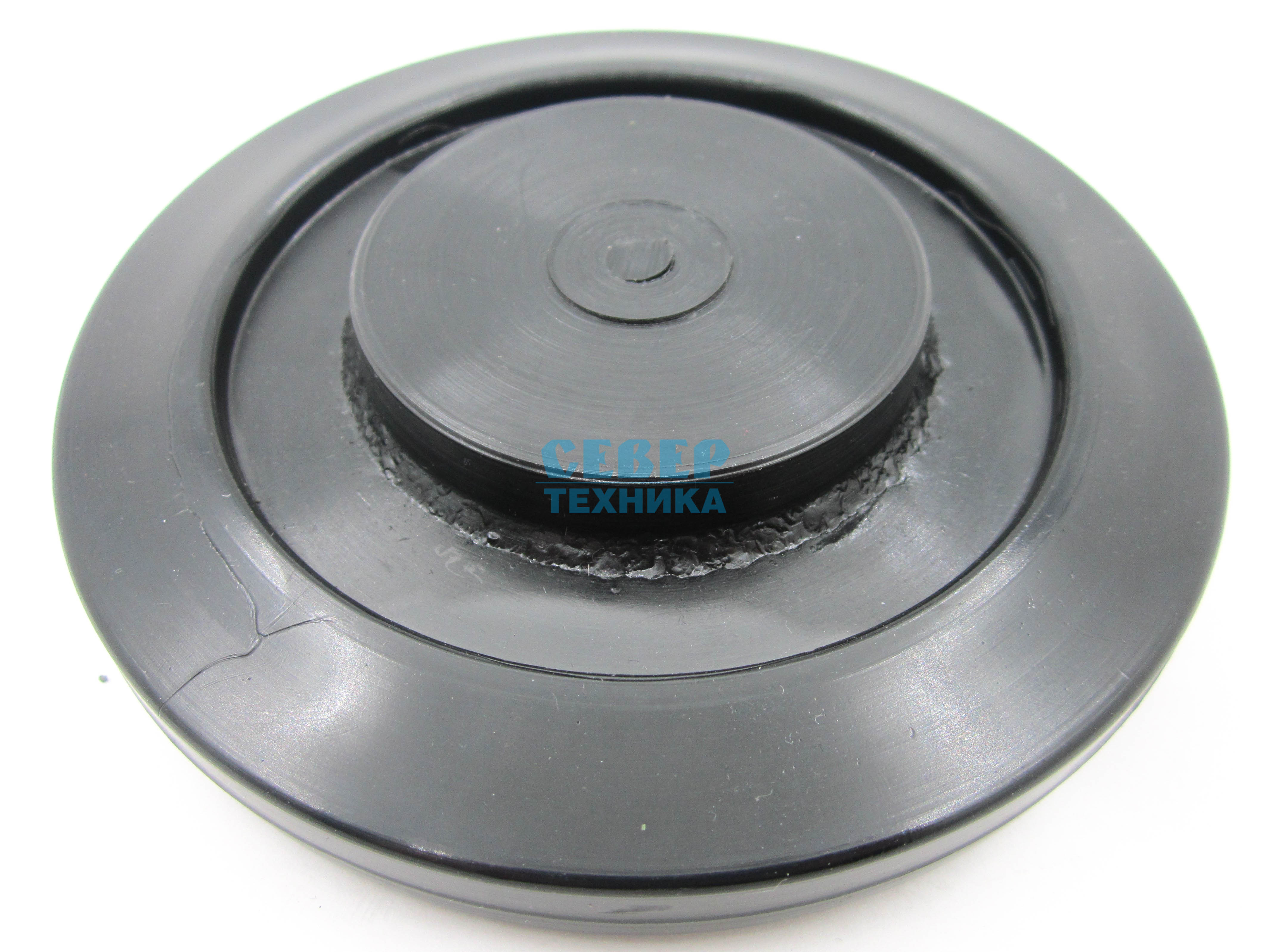 Каток /Буран (D нар. 130мм, вн. 52мм, на тележку, черн. пласт, со ступицей)