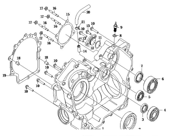 Прокладка 2 крышки вариатора ATV /СМК 500/600