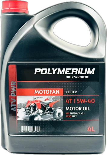 Масло POLYMERIUM MOTOFAN ATV PWR 5W-40 4Т (синтетика) 4л.