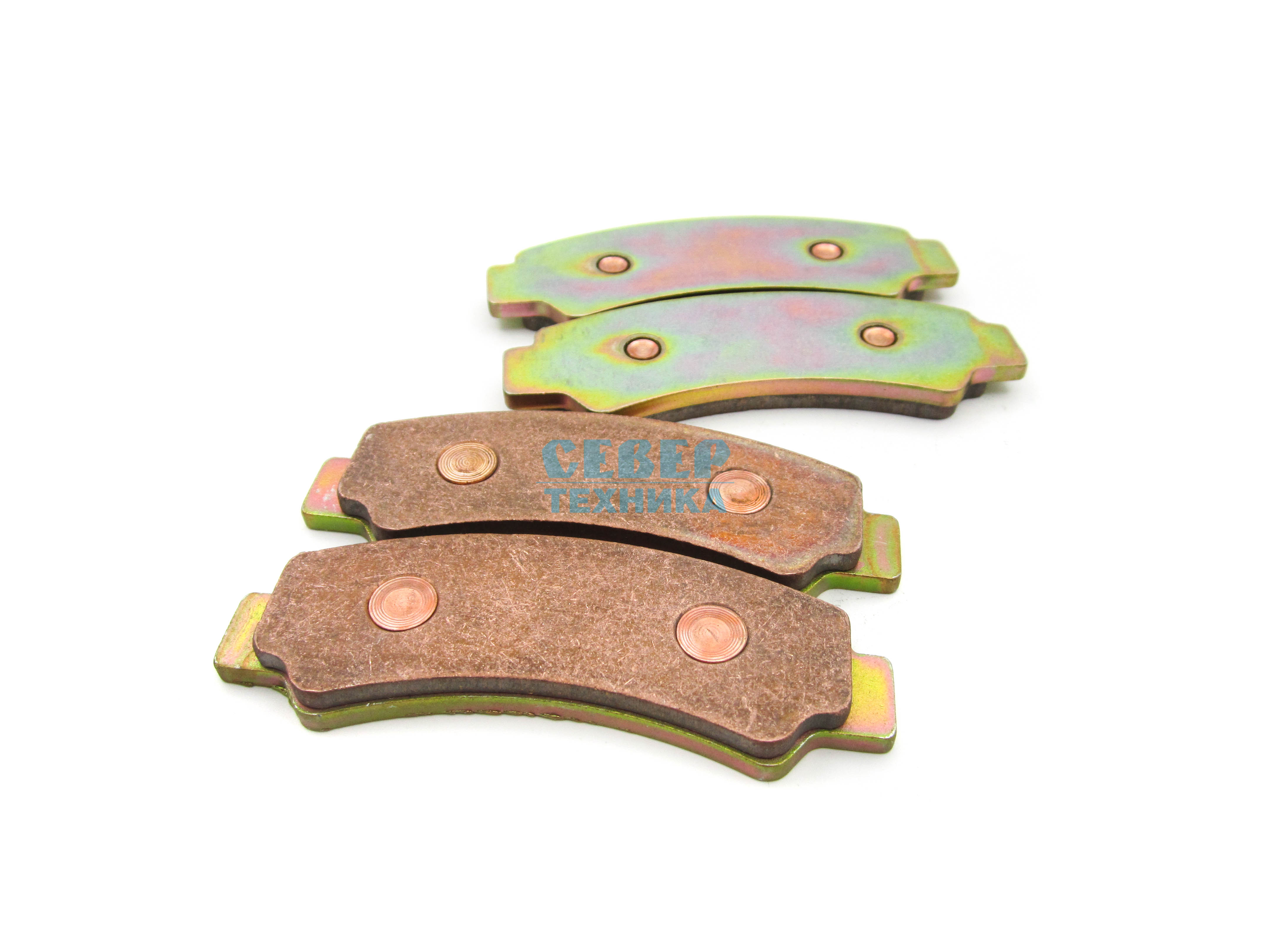 Колодки тормозные ATV перед. к-т /СФ X8, X10 (медь) Н.О.
