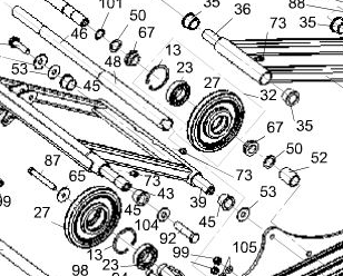 Ось движителя /Тайга Атака RM