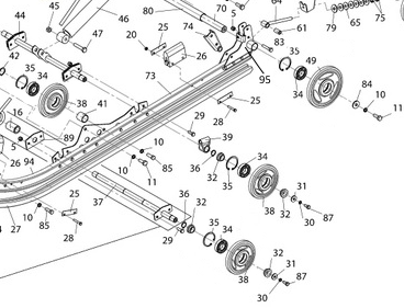 Ось движителя /Тайга RM