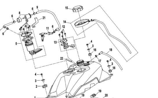 Насос топливный ATV /СМК X4/X5H.O./X6