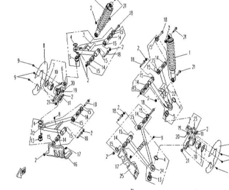 Болт М10x1,25x70 сайлент-блока рычага ATV /СФ 500/A/2A, X5, X4, X6, X8, X10