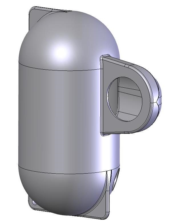 Корпус глушителя шума впуска 1-карб. /Тайга RM