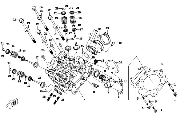 Кольцо уплотнительное термостата ATV /СМК Х4/800-X8 EFI