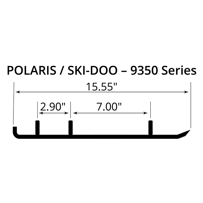Конек лыжи "Woodys EXECUTIVE 8" (вставка) /Ski-Doo MX-Z/GSX/Tundra/Expedition/Freestyle (03-12гг)