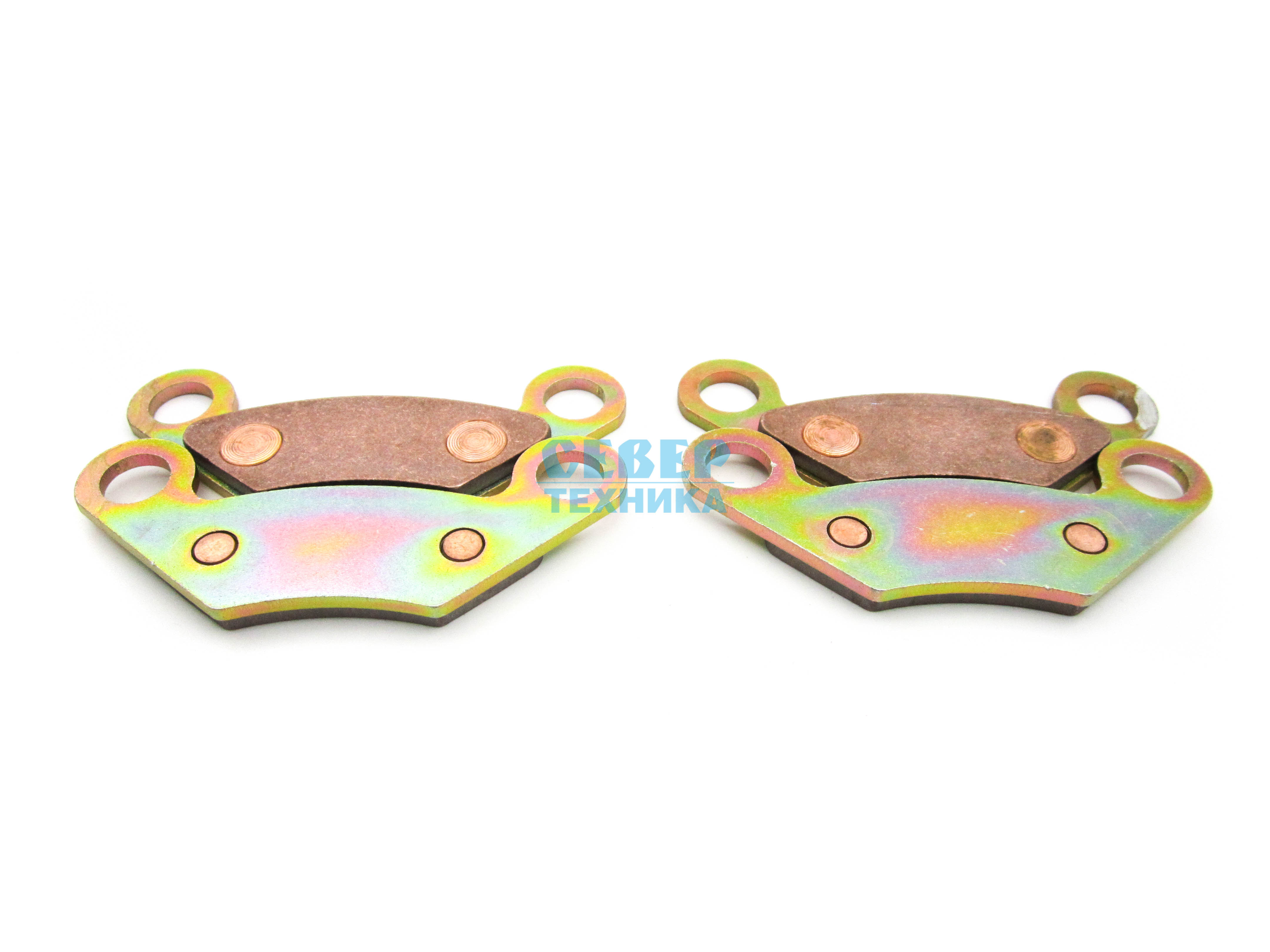 Колодки тормозные ATV перед. к-т на 2 суппорта /CF 500/X4-X8 (медь)