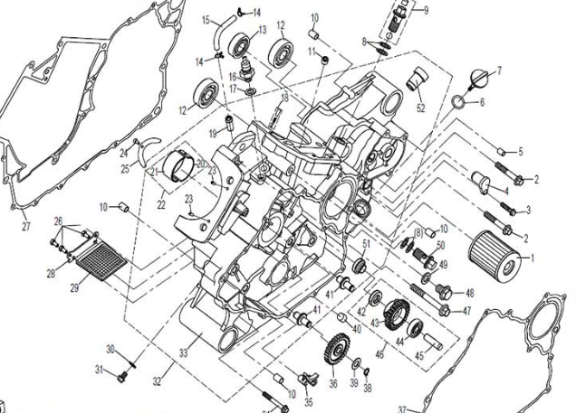 Вкладыш коренной синий (к-т) ATV /СФ 191R E01-1, 2/X4/X5/800-X8