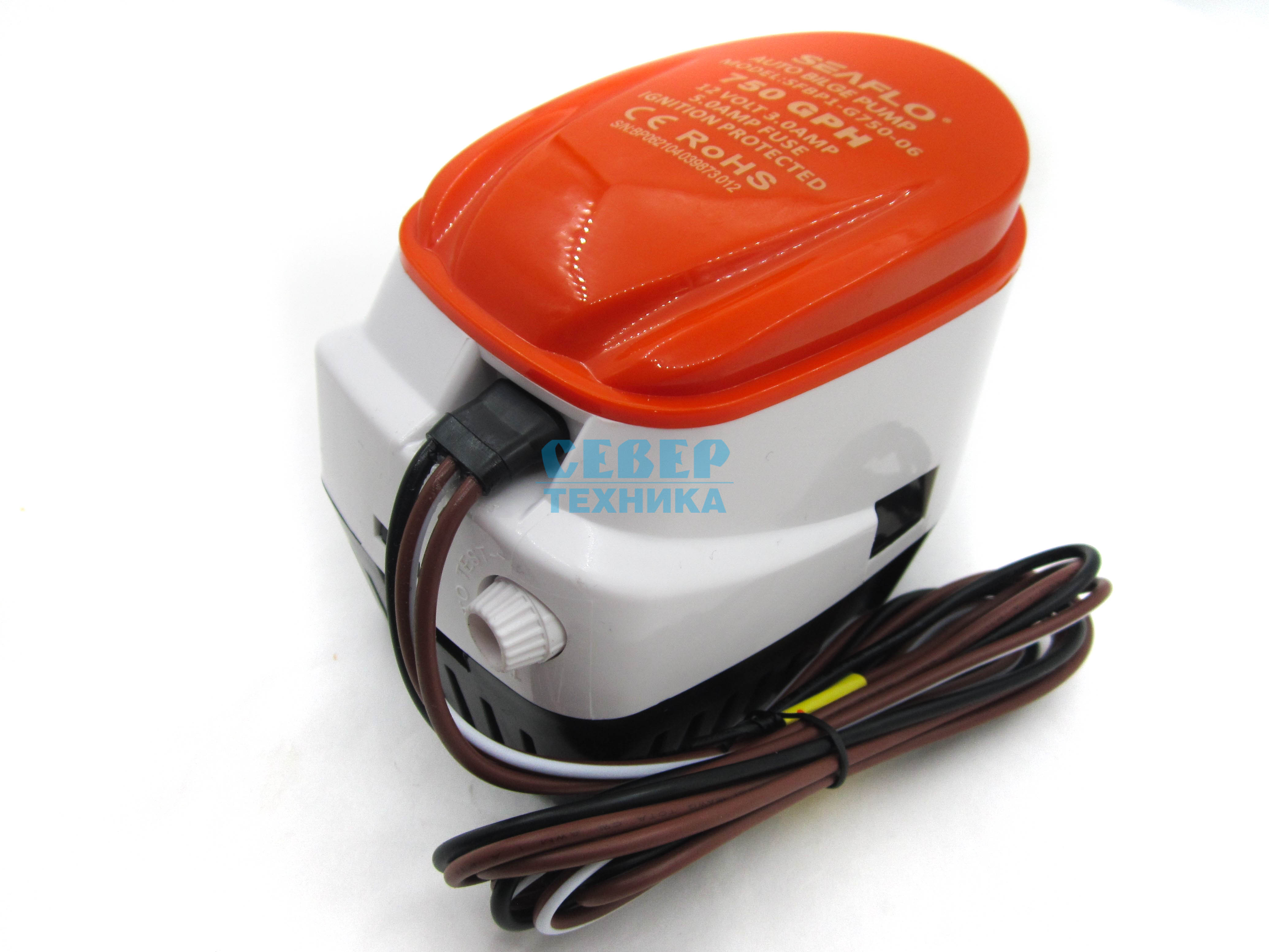 Насос осушительный SeaFlo 12B 750GPH auto