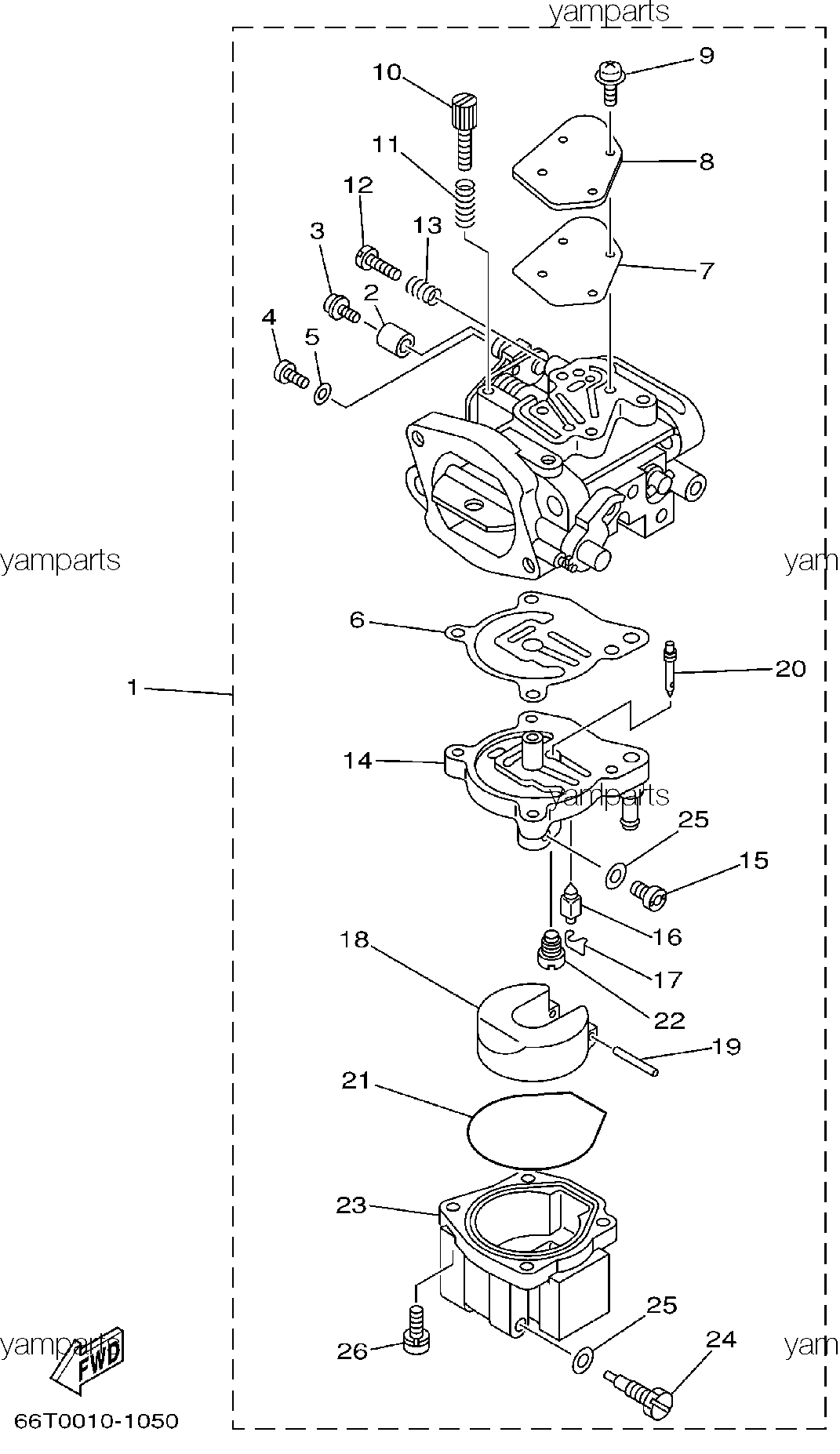 Жиклер воздушный #70 YAMAHA 40 оригинал