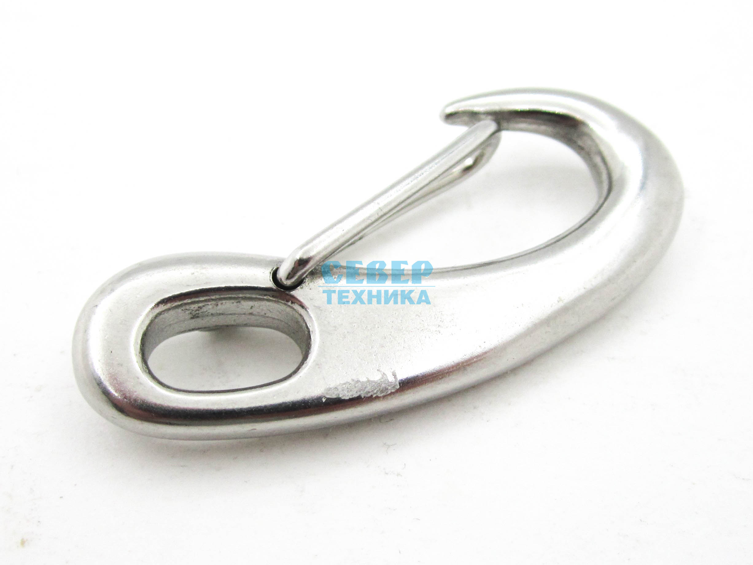 Гак-карабин 50 мм, нерж.сталь