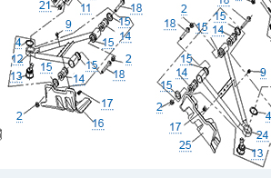 Опора шаровая нижняя ATV /СМК 500A/2A/X5H.O/X6/X8H.O (ODM)