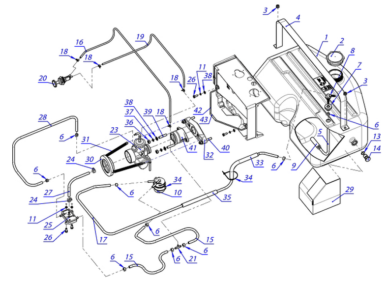 Шпилька карбюратора К65Ж /Буран
