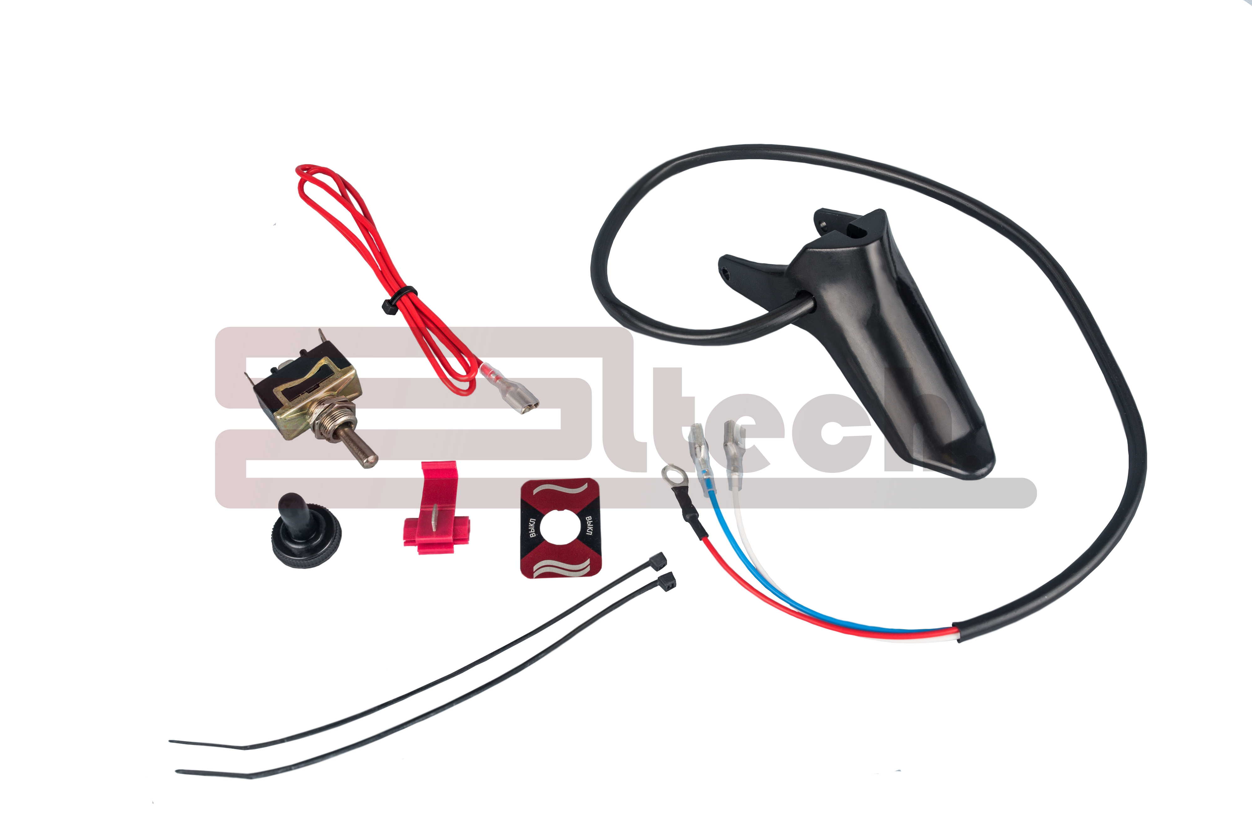 Рычаг газа пласт. с подогревом /Тайга (ЭР-27-2Р) компл.