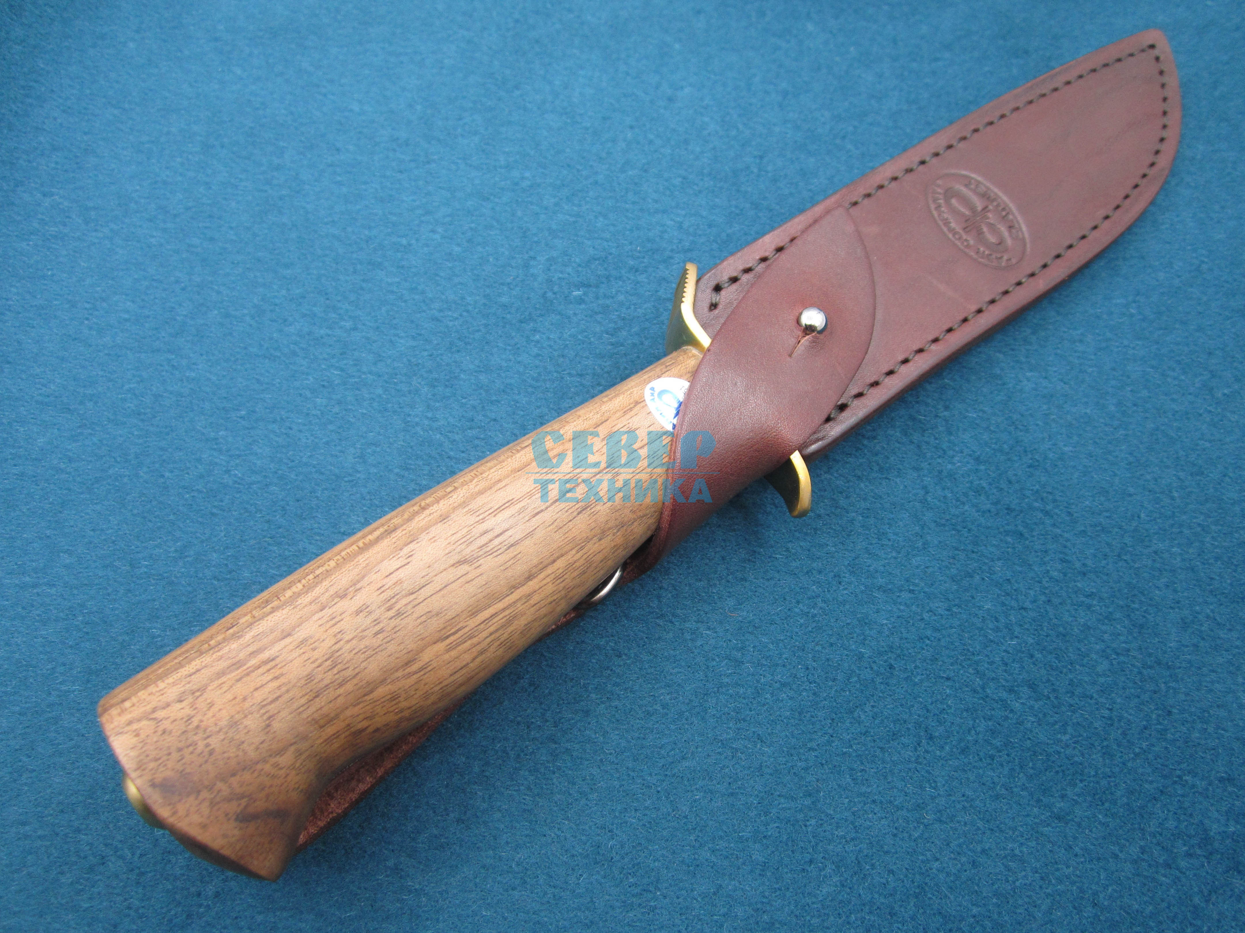Нож "Штрафбат" дерево-латунь, 100х13М /Златоуст