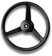Колесо рулевое VLN32 /черное, 350мм (Италия)