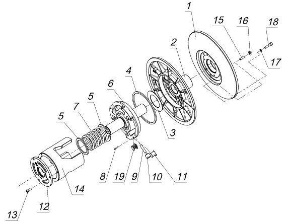 Полумуфта /Тикси, Vector RM