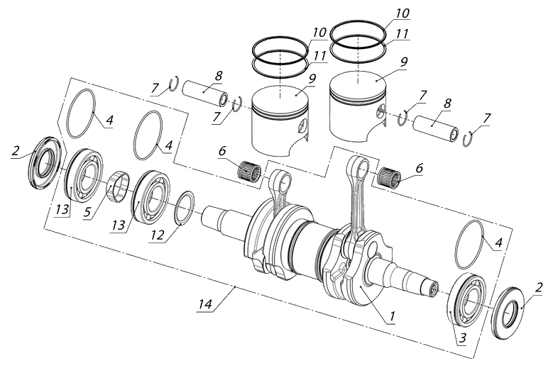 Шайба коленвала /Тайга RM